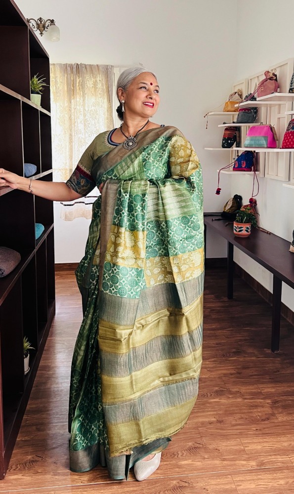 Green, Ochre & Tussar