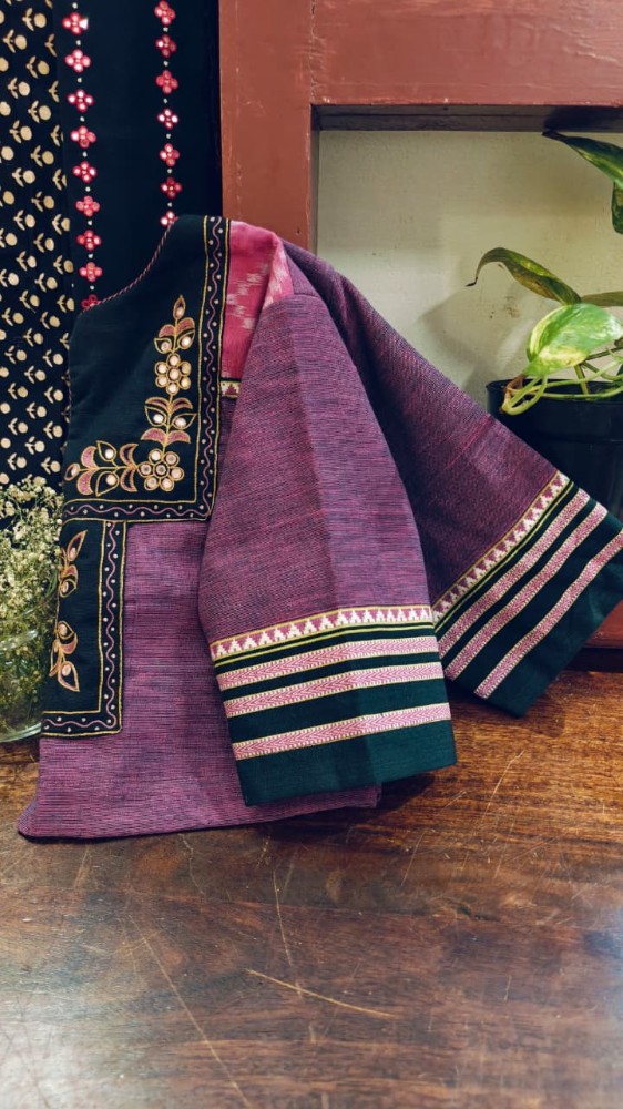 Purple, Woven in Karnataka