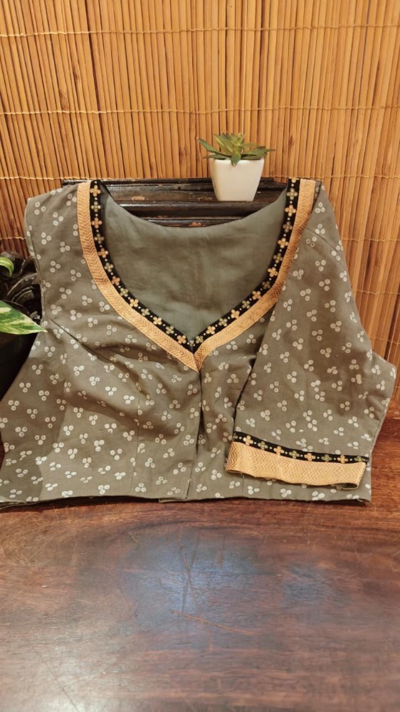 Sungudi in Grey & Gold
